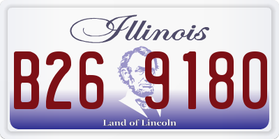 IL license plate B269180