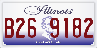 IL license plate B269182