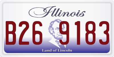 IL license plate B269183
