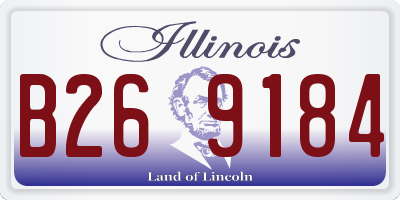 IL license plate B269184