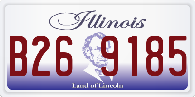 IL license plate B269185