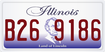IL license plate B269186