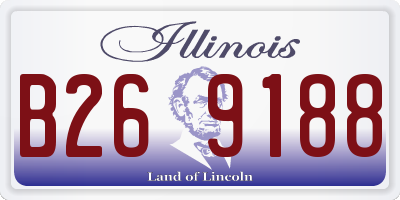 IL license plate B269188