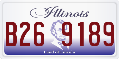 IL license plate B269189