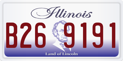 IL license plate B269191