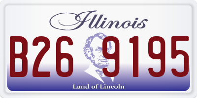 IL license plate B269195
