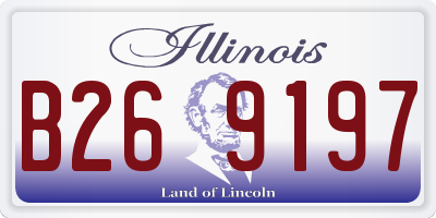 IL license plate B269197
