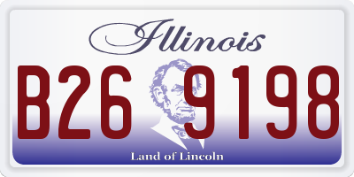 IL license plate B269198