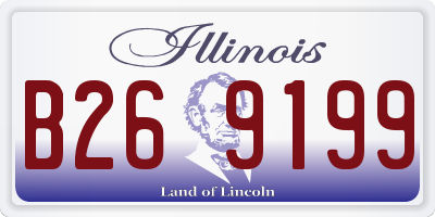 IL license plate B269199