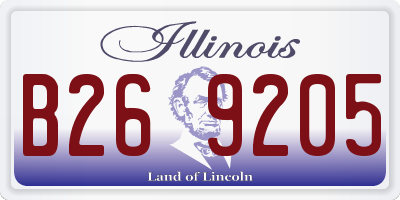 IL license plate B269205