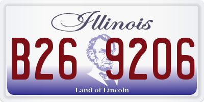 IL license plate B269206