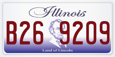 IL license plate B269209