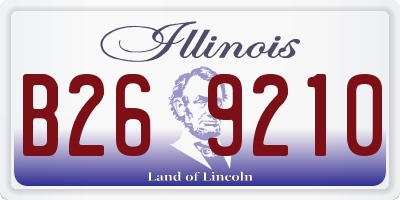 IL license plate B269210