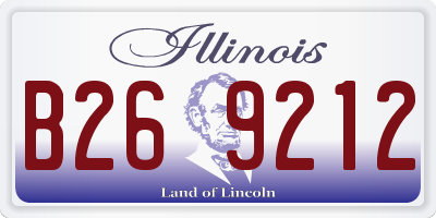 IL license plate B269212
