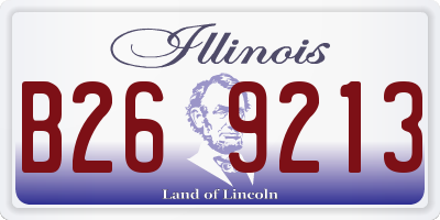 IL license plate B269213