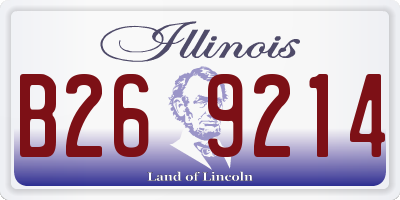 IL license plate B269214