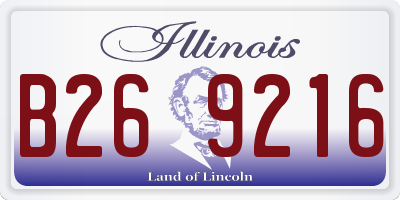 IL license plate B269216