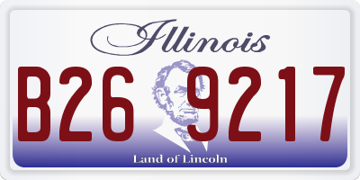 IL license plate B269217