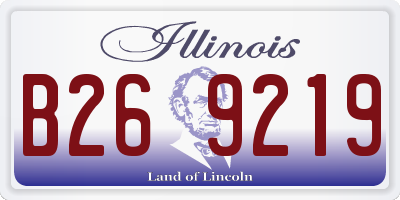 IL license plate B269219
