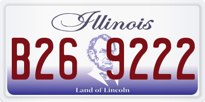 IL license plate B269222