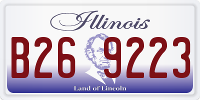 IL license plate B269223