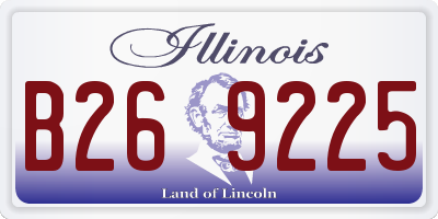 IL license plate B269225