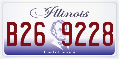 IL license plate B269228