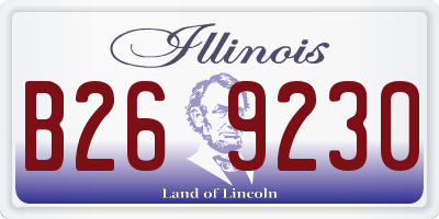 IL license plate B269230