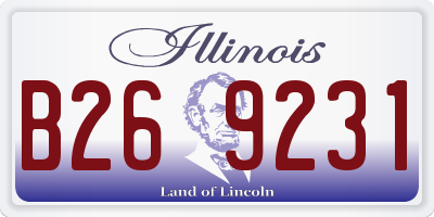 IL license plate B269231