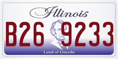 IL license plate B269233