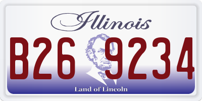 IL license plate B269234