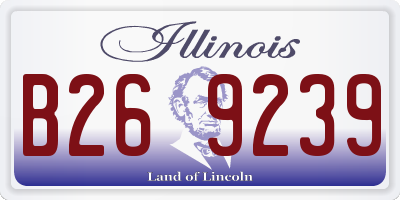 IL license plate B269239