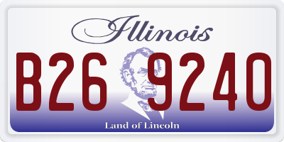 IL license plate B269240
