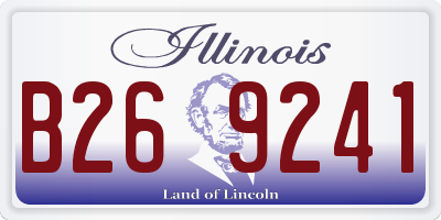 IL license plate B269241