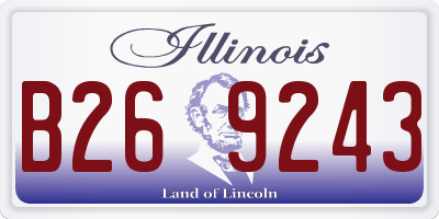 IL license plate B269243