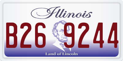 IL license plate B269244