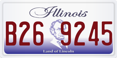 IL license plate B269245