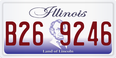IL license plate B269246