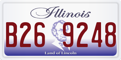 IL license plate B269248