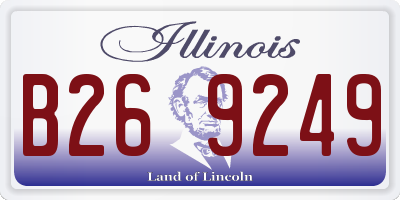 IL license plate B269249