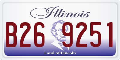 IL license plate B269251