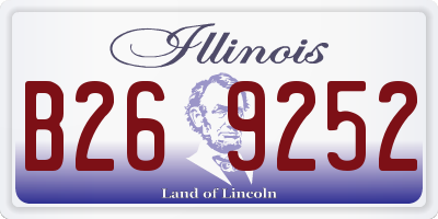 IL license plate B269252