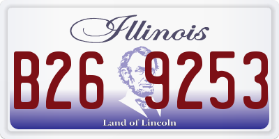 IL license plate B269253