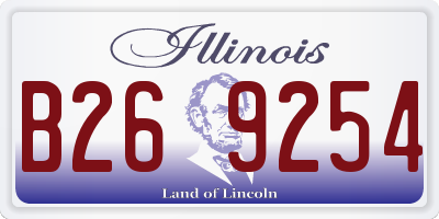 IL license plate B269254