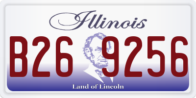IL license plate B269256