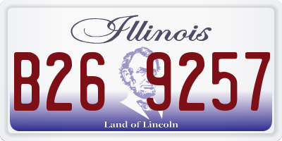 IL license plate B269257