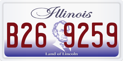 IL license plate B269259