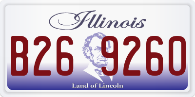 IL license plate B269260