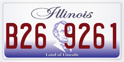 IL license plate B269261