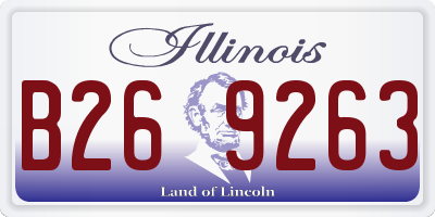 IL license plate B269263